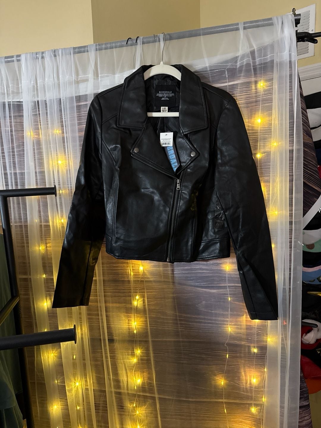 Riverdale Southside Serpents Junior Women's Black Pu Faux Leather Moto Jacket